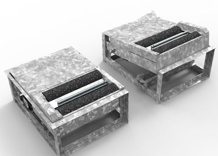 BM17200 roller brake tester - 3D illustration